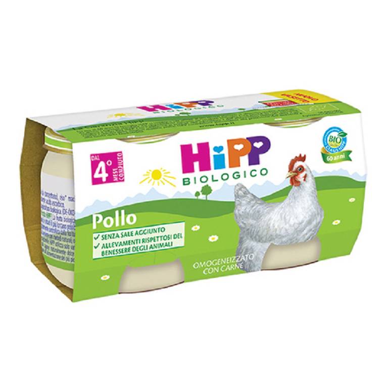 Hipp Bio Omogeneizzato Pollo 2x80 g